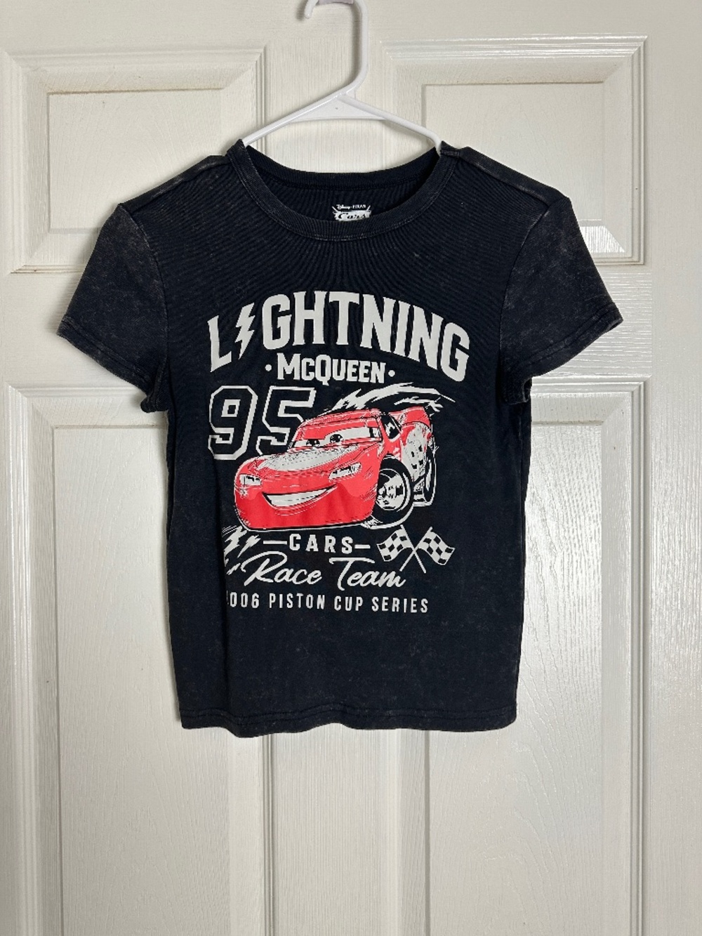 Disney Pixar Cars Movie 100% Cotton Short Sleeve Graphic T-Shirt Women Size XS